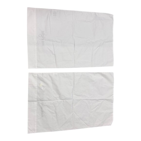 Mr. & Mrs. Right Embroidered Pillowcases Set 20x30 White Cotton Wedding GIft - Picture 4 of 5